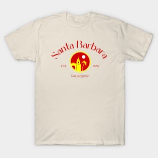 Santa Barbara City California Print T-Shirt